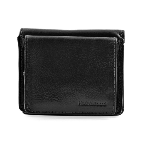 BARTEX 10098D skórzany portfel  unisex  RFID czarny